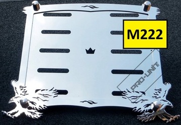 Ramka motocyklowa na pod rejestracje SUZUKI BOULEVARD Chopper INOX!