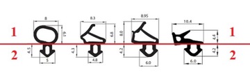 Уплотнитель оконный с-1126 VEKA WEKA