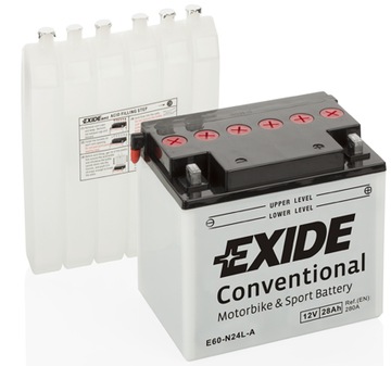 Akumulator motocyklow Exide Y60-N24-A, E60-N24-A
