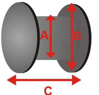 Plug tunel crystal drewno kryształ brokat 14mm