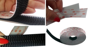 3M CZARNY RZEP SAMOPRZYLEPNY SJ3550 19mmx1m MOCNY samoprzylepny