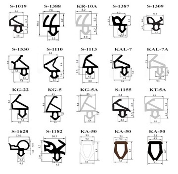 Оконные уплотнители окон S-834x и S-835x