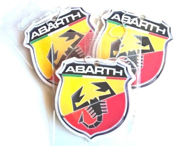 Fiat 500 595 ABARTH LOGO EMBLEMAT ZAPACH 3 szt