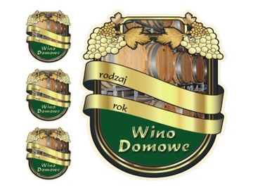 Naklejki Etykiety na WINO NALEWKI BIMBER 8cm