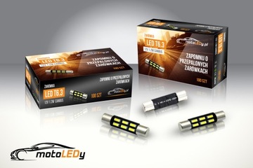 żarówka LED T6.3 12V 1.2W CANBUS 28mm