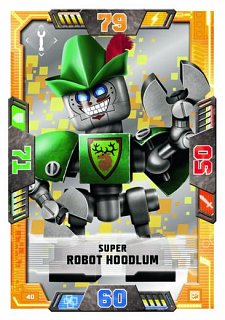 karta nr 40 Super robot Hoodlu lego nexo knights 2