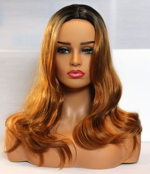 Jak prawdziwe, Czarne do ciepłego blondu - 66cm