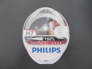 Żarówki H7 Philips Vision plus 60% światła więcej