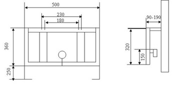 МОНТАЖНЫЙ ЭЛЕМЕНТ DUOFIX ДЛЯ БИДЕ H112