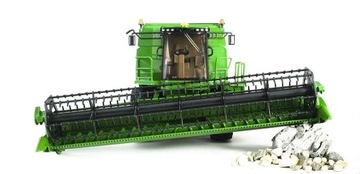 Зерноуборочный комбайн BRUDER John Deere T670i 02132 игрушка + тележка для жатки