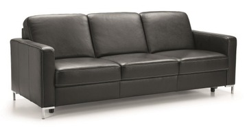 SOFA 3F BASIC ETAP SOFA SKÓRA CZARNY HIT