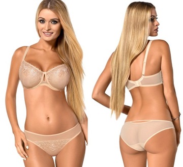 Komplet biustonosz soft + figi ABBY 80B BEIGE