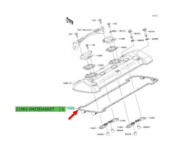 ПРОКЛАДКА КЛАПАНА Kawasaki Z750 2007-2012 Z1000 2007-2009 Z800