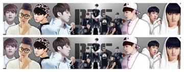 BTS OBWÓDKI NA TORT OPŁATEK BANGTAN BOYS WZ.57