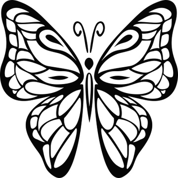 Dekoracyjna naklejka na ścianę samoprzylepna MOTYL do sypialni 30 cm