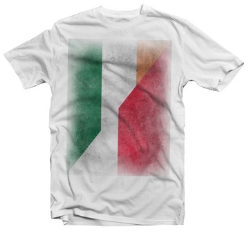 KOSZULKA VINTAGE FLAGA POLSKA IRLANDIA XL