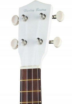Harley Benton UK-12 белая гавайская гитара-сопрано + футляр