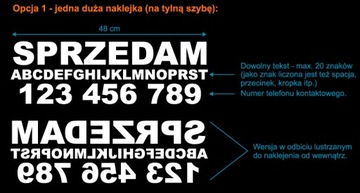 наклейка АВТОМОБИЛЬ НА ПРОДАЖУ - автомобильные наклейки