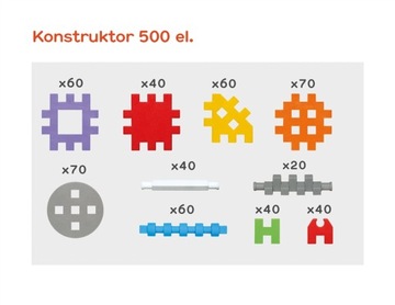 МИНИ ВАФЛИ 500 шт кубики КОНСТРУКТОР