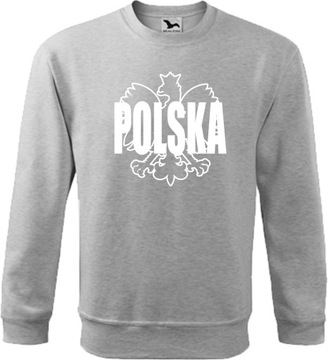 Патриотическая толстовка с принтом Eagle Polska, размер S