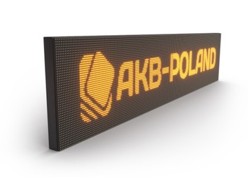 Reklama LED 192x32cm Wyświetlacz Tablica POMARAŃCZ