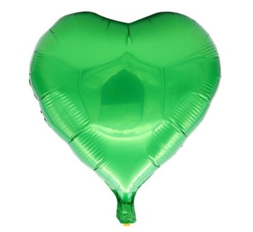 Balon foliowy serce 24 cm ZIELONY