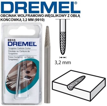 DREMEL 9910 ТВЕРДОСПЛАВНАЯ ФРЕЗА 3,2 ММ