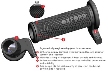 OXFORD SPORTS Мотоциклетные ручки с подогревом