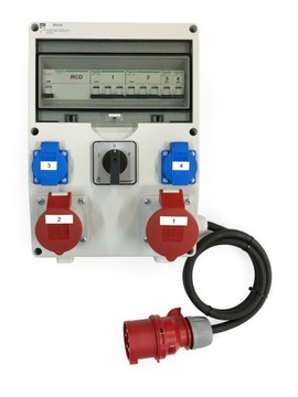 ROZDZIELNIA GOTOWA 2x230V|1x16/32A 5P 400V + L-0-P