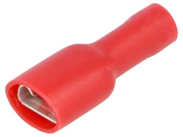 KONEKTOR ZENSKI 6,3 IZOLOWANY 0,25-1,0 MM2 PELNY