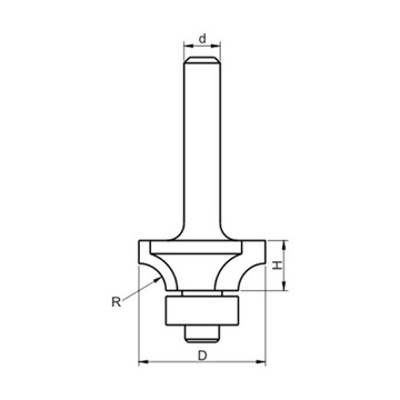 FREZ ZAOKRĄGLAJĄCY GLOBUS Profi R-15,9mm 12mm