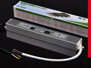 ZASILACZ LED SLIM WODOODPORNY IP65 12V 30W 2.5A