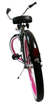 Женский велосипед Beach Cruiser 26 LADY черные шестерни розовый ROYALBI shimano