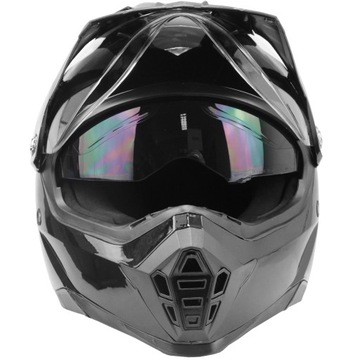 WL-901 Czarny Black M Kask Cross Enduro Atv Quad Blenda Szyba Homologacja