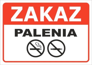 TABLICZKA ZAKAZ PALENIA 35x25 CM - PRODUCENT