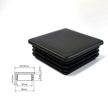 100X100 Заглушки профиля ПРОФИЛЬНАЯ КРЫШКА ШТ.