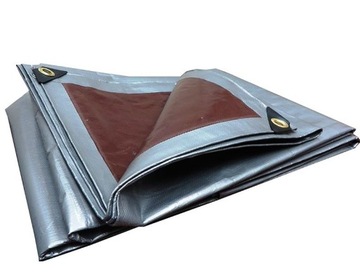 Plandeka GRUBA 5x6 210g płachta okrycie wodoodporna mrozoodporna oczka UV