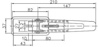 Боковое прицепное устройство, застежка WINTERHOFF BV 10-1 комплект