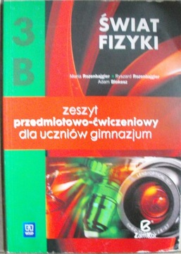 Świat fiztyki 3 zeszyt przedmiotowo-ćwiczeniowy 3B