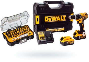 DCD796P2 DeWalt WKRĘTARKA 18V 2x5,0Ah UDAR + 32czę