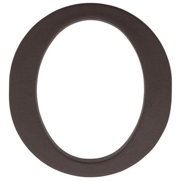 Litery na dom oznaczenie budynku litera brąz - O