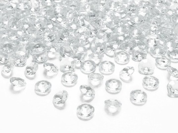 100 Diamentowe konfetti diamenciki do dekoracji