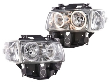 VW TRANSPORTER T4 LAMPY RINGI CHROM DESIGN