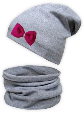 Komplet CZAPKA + TUBA beanie komin KOLORY r. 50-52
