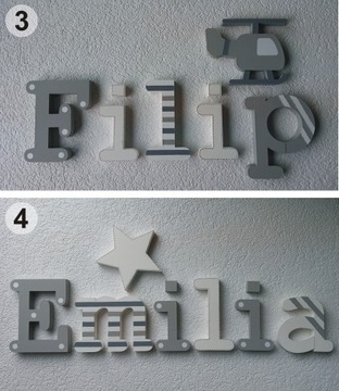 3D ИМЯ РЕБЕНКА на стену, 1 декор в подарок!
