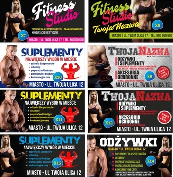Рекламный баннер Реклама - Фитнес-студия 3х1м