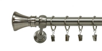 KARNISZE METALOWE POJEDYNCZE 25 mm 340 cm 3,4 m