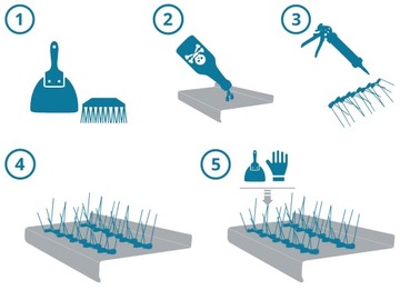 AVIK RX240 САМЫЙ ШИРОКИЙ ШИП ДЛЯ ПТИЦ И ГОЛУБЕЙ 250ММ