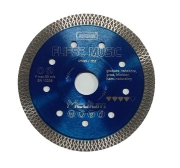 TARCZA DIAMENTOWA 115mm ADIAM FLIESE MUSIC gres