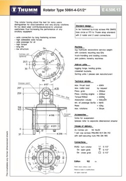 Rotator Thumm Type 506 H-4-G1/2 6 тонн - ковш - HDS